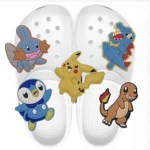 BOGO! Crocs Style Shoe Charms Jibbitz - POKEMON Pikachu & more 5 piece Set NEW